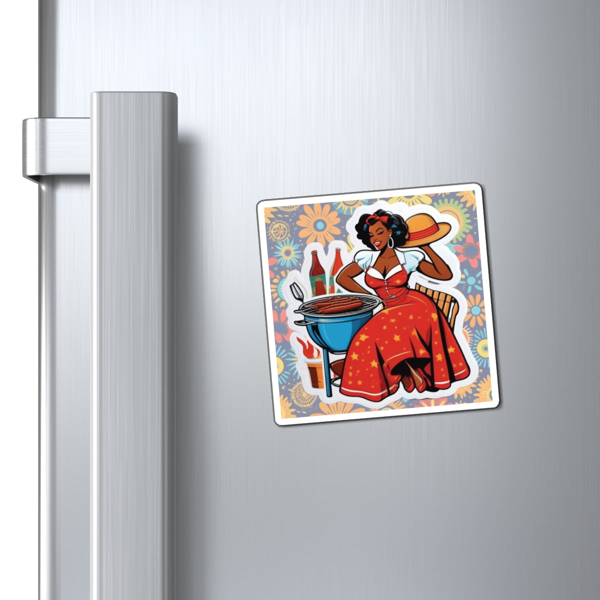 Juneteenth III Pin Up Girl Magnet