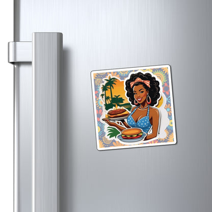 Juneteenth Pin Up Girl Magnet