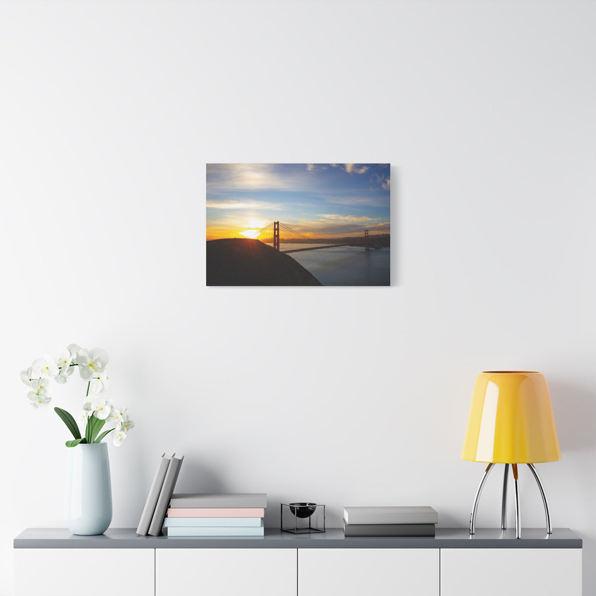 Golden Gate Sunset Marin Headlands 2089: Fine Art Stretched Canvas