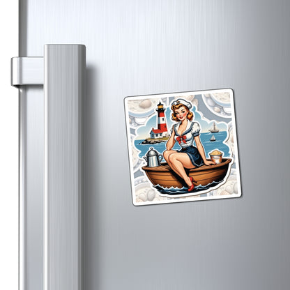 National New England Clam Chowder Day III Pin Up Girl Magnet