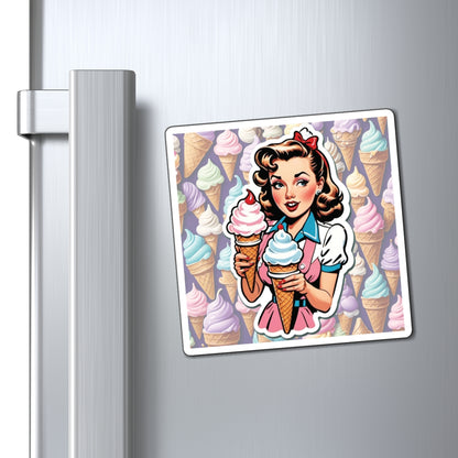 National Ice Cream Day II Pin Up Girl Magnet