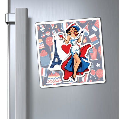 Bastille Day II Pin Up Girl Magnet