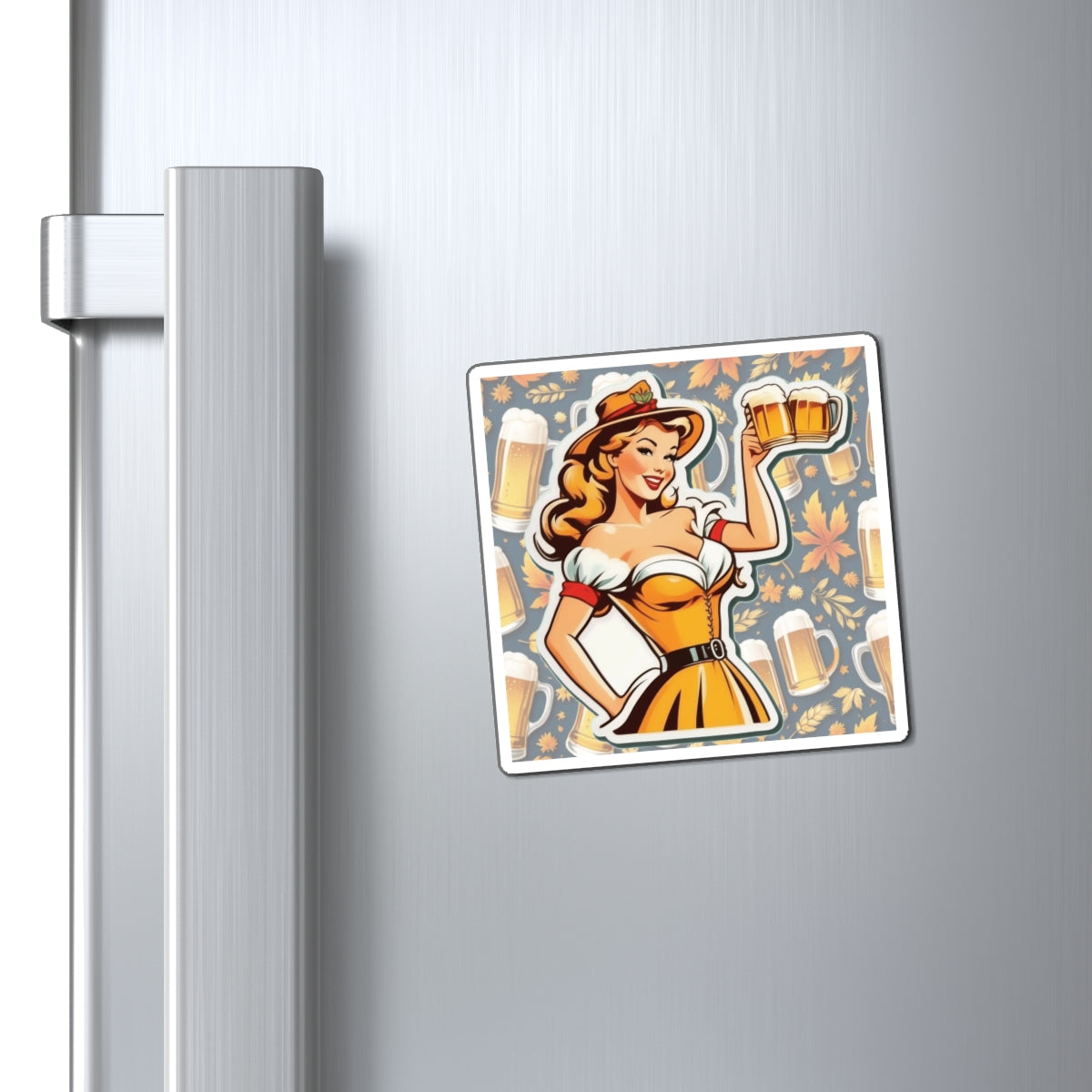 Oktoberfest Pin Up Girl Magnet