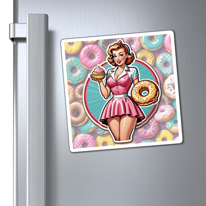 National Donut Day II Pin Up Girl Magnet