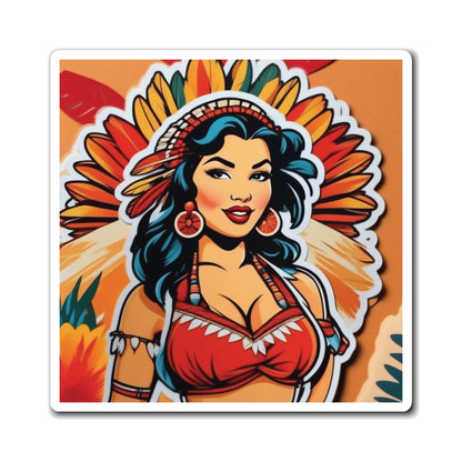 Indigenous Peoples' Day Pin Up Girl Magnet