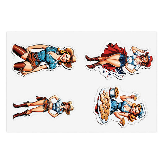 Sticker Sheets - Cowgirl and Home Cooking Pin Up Girl Series