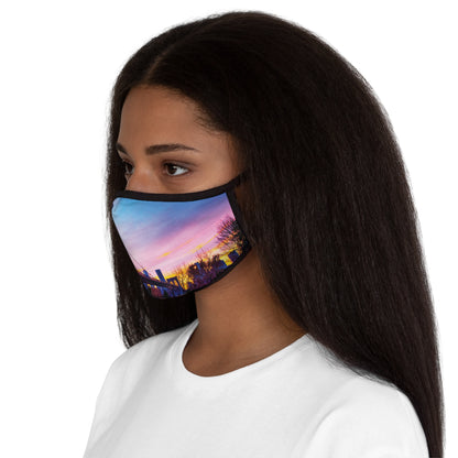 Brooklyn Bridge Fitted Polyester Face Mask