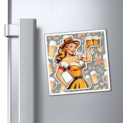 Oktoberfest Pin Up Girl Magnet