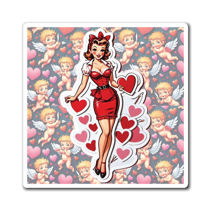 Valentine's Day II Pin Up Girl Magnet