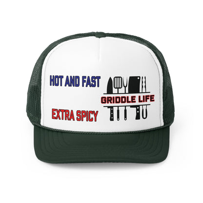 Hot and Fast, Extra Spicy Trucker Cap