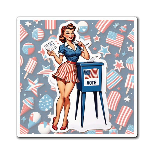 Election Day VII Pin Up Girl Magnet