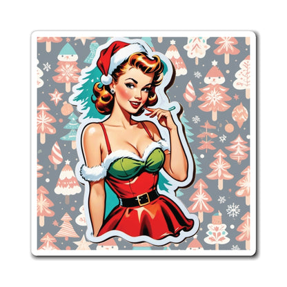 Christmas VII Pin Up Girl Magnet