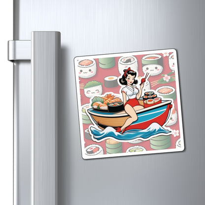 National Sushi Day Pin Up Girl Magnet