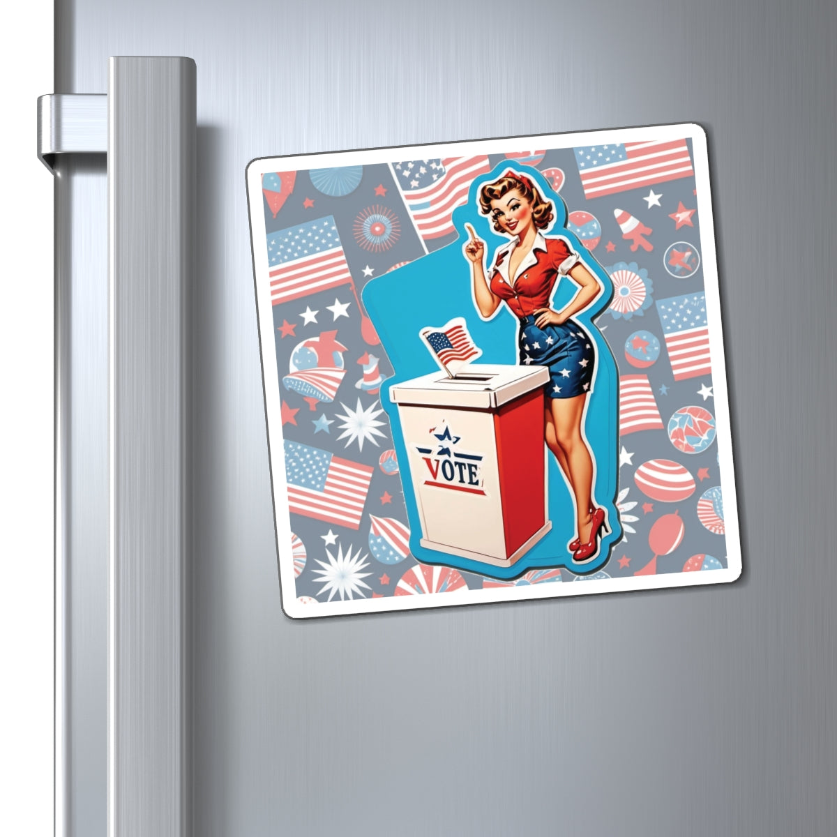 Election Day IV Pin Up Girl Magnet