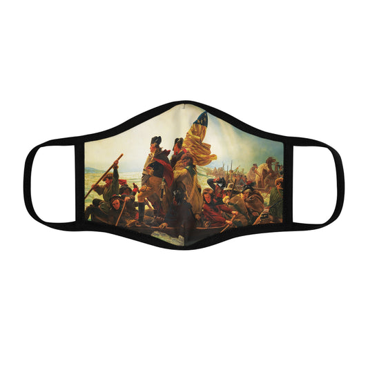 Washington Crossing the Delaware Fitted Polyester Face Mask