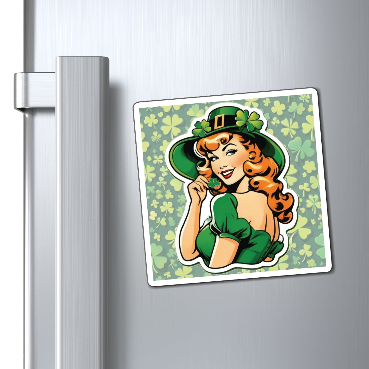 St. Patrick's Day Pin Up Girl Magnet