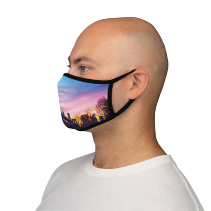 Brooklyn Bridge Fitted Polyester Face Mask