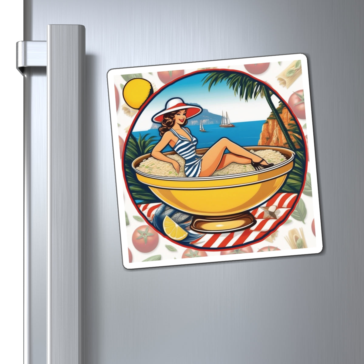 National Risotto Day Pin Up Girl Magnet