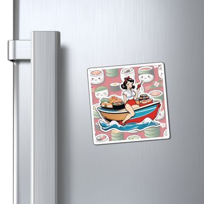 National Sushi Day Pin Up Girl Magnet