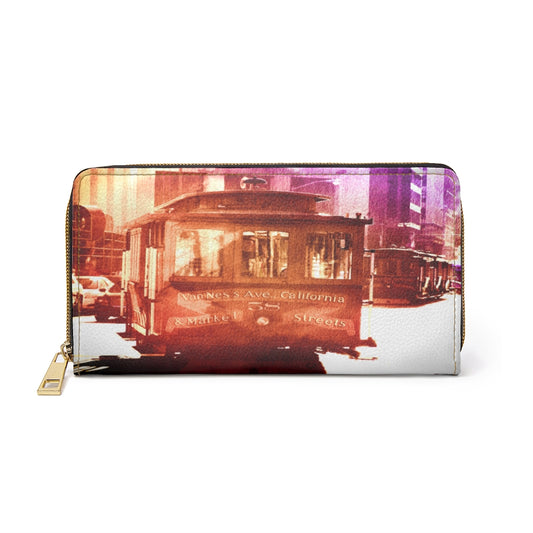 Cable Car Zipper Wallet