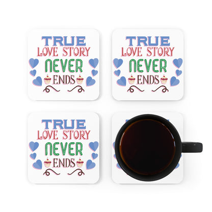 True Love Corkwood Coaster Set