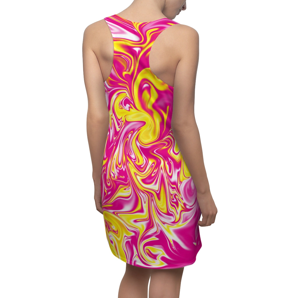 Pink/Yellow Racerback Dress