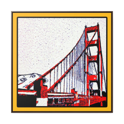 Golden Gate Bridge "Japanese Woodcut" Canvas