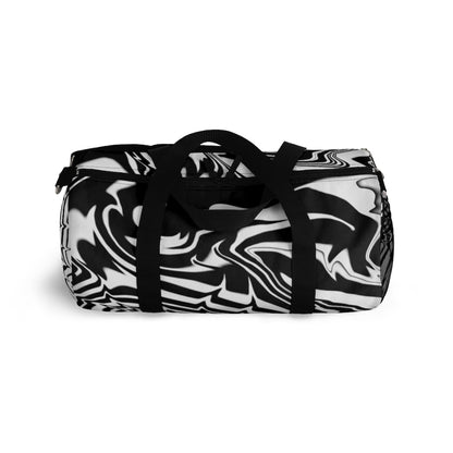 Black and White Duffel Bag