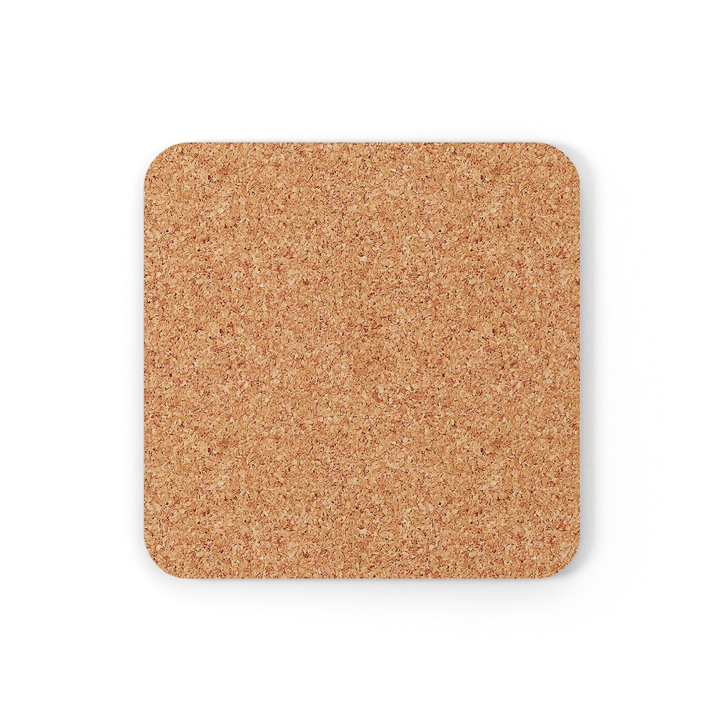 Pink/Yellow Corkwood Coaster Set