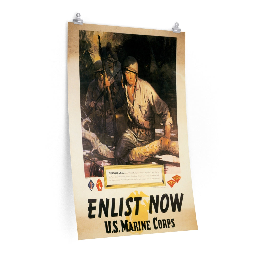 20th Century World Wars Poster: Enlist Now