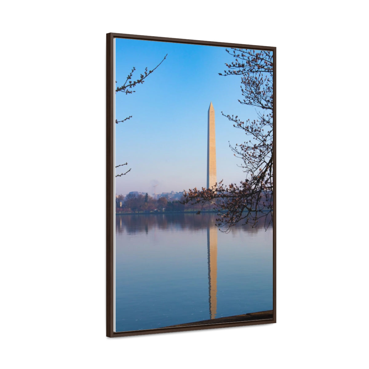 Arts by Dylan: Washington Monument Reflection with Cherry Tree Canvas