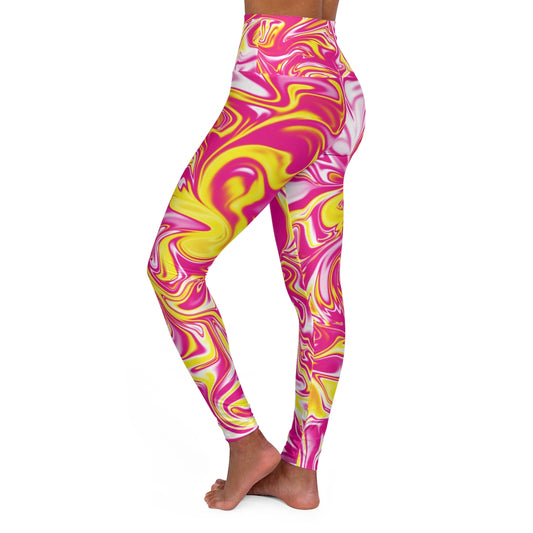 Pink/Yellow Yoga Pants