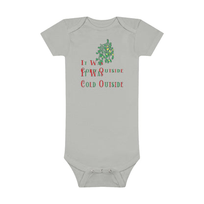 Cold Outside Baby Short Sleeve Onesie