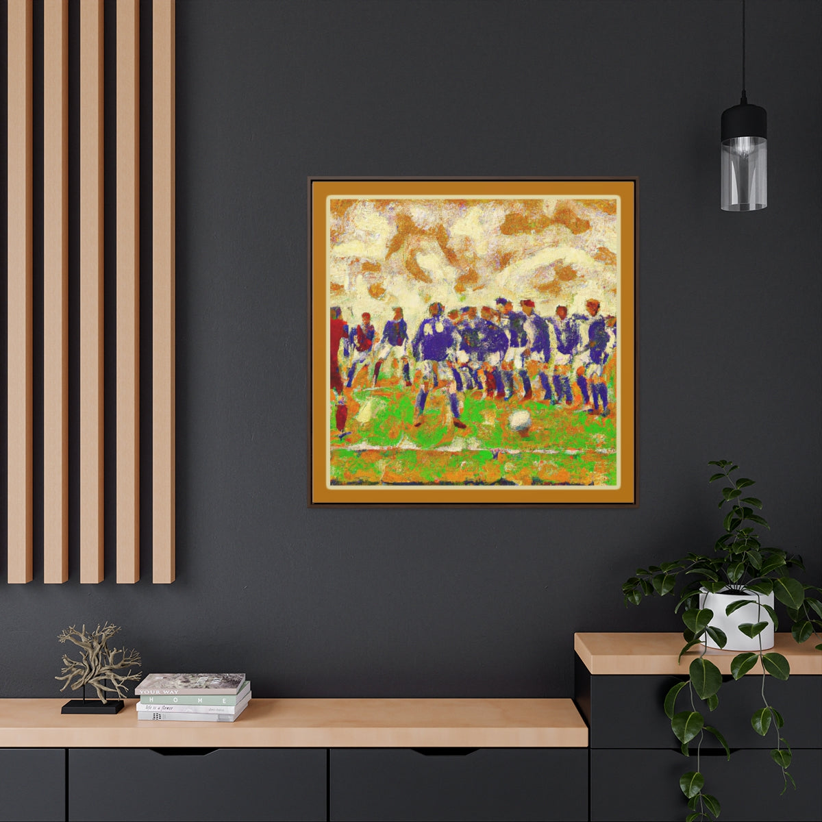 Free kick Van Gogh Canvas