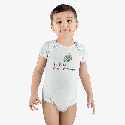 Cold Outside Baby Short Sleeve Onesie