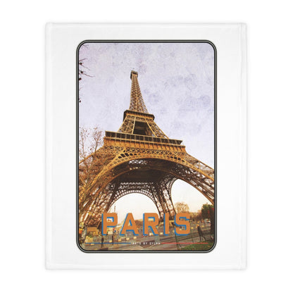 Paris & New York Velveteen Blanket