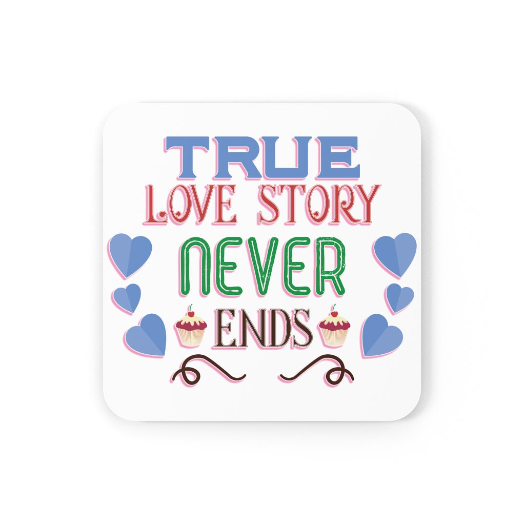 True Love Corkwood Coaster Set