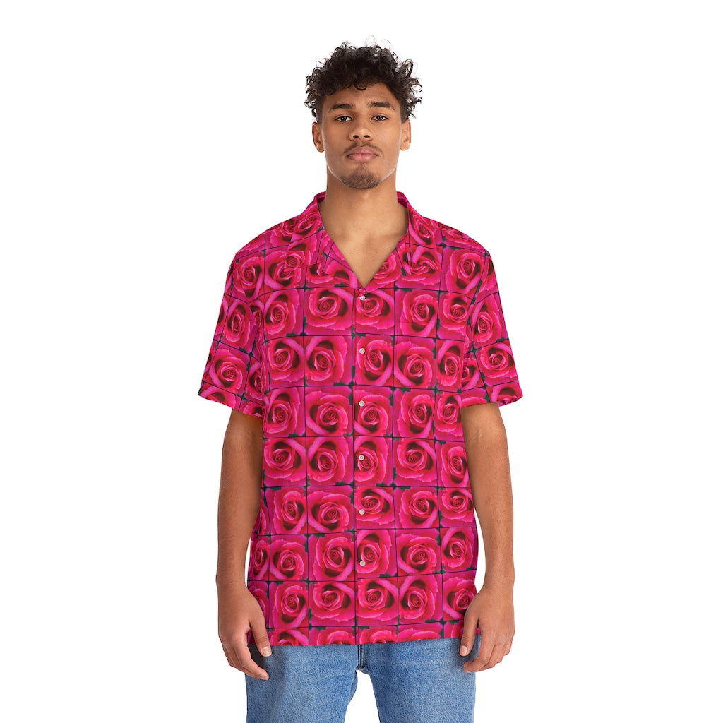 Rose Men's Hawaiian Shirt