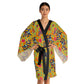 Dragon Pattern Long Sleeve Kimono Robe