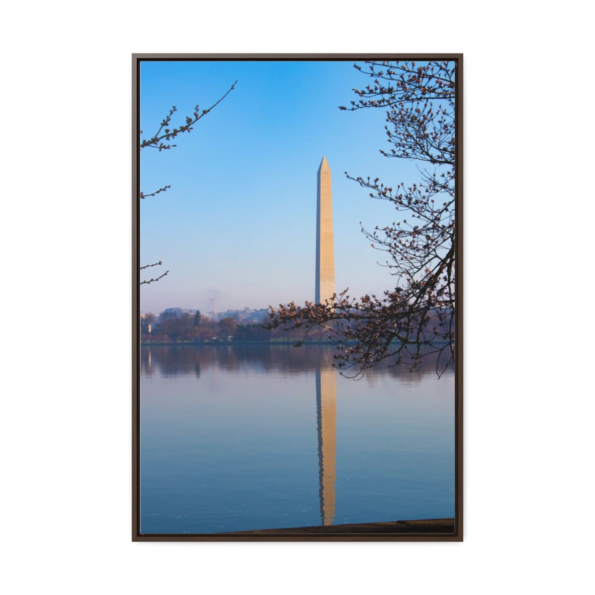 Arts by Dylan: Washington Monument Reflection with Cherry Tree Canvas