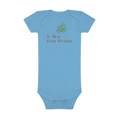 Cold Outside Baby Short Sleeve Onesie