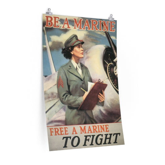 20th Century World Wars Poster: Be A Marine