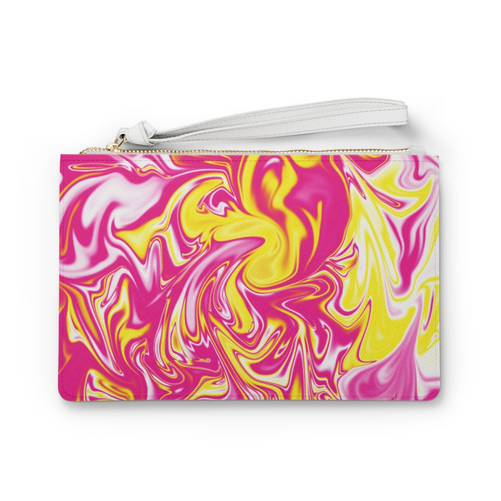 Pink/Yellow Clutch Bag