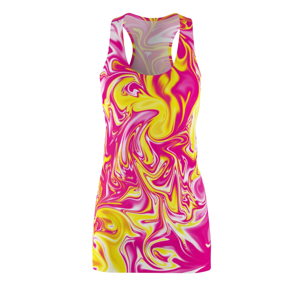 Pink/Yellow Racerback Dress