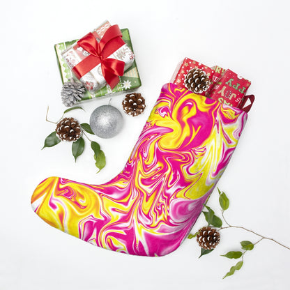 Pink/Yellow Christmas Stockings