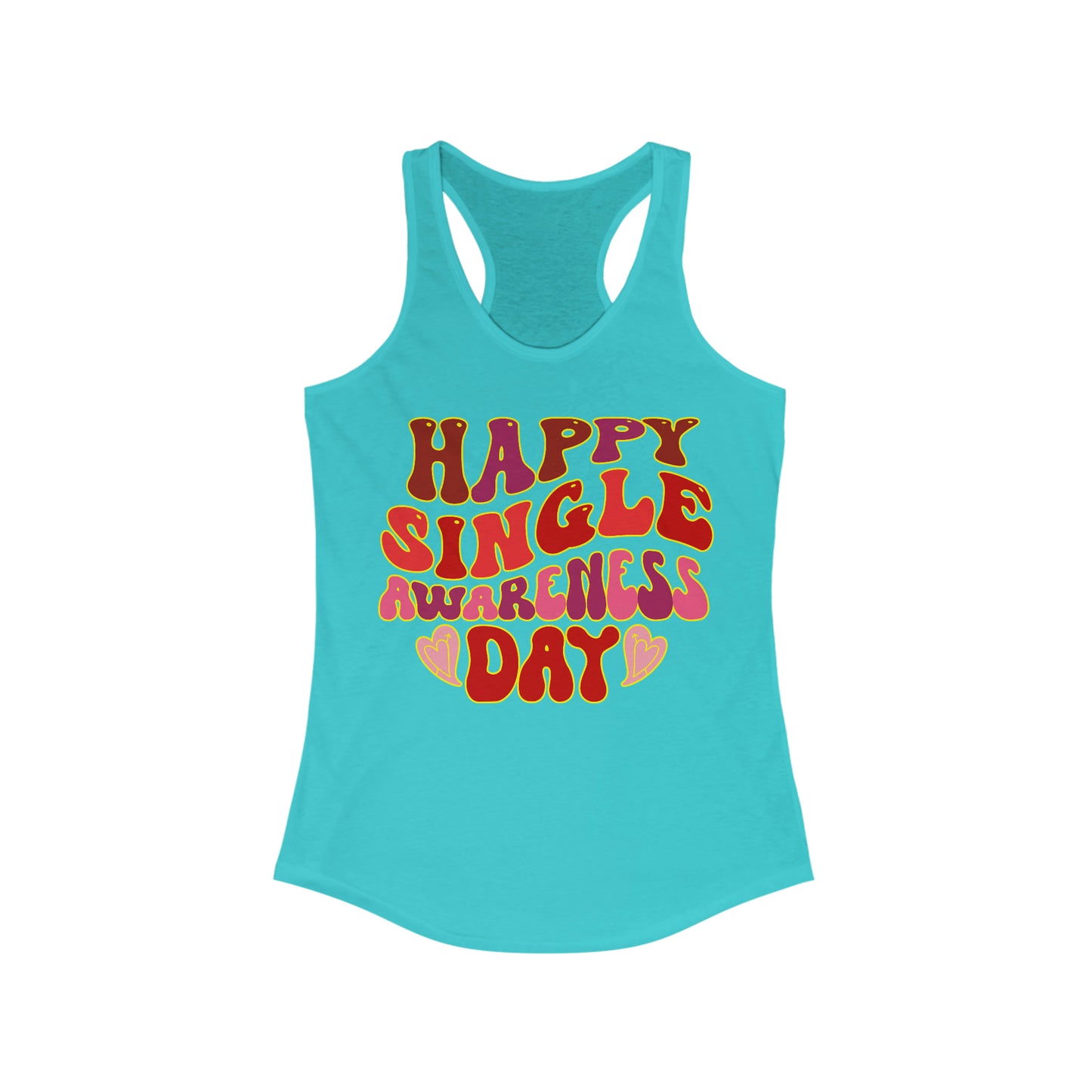 Single Awareness Day Racerback Tank