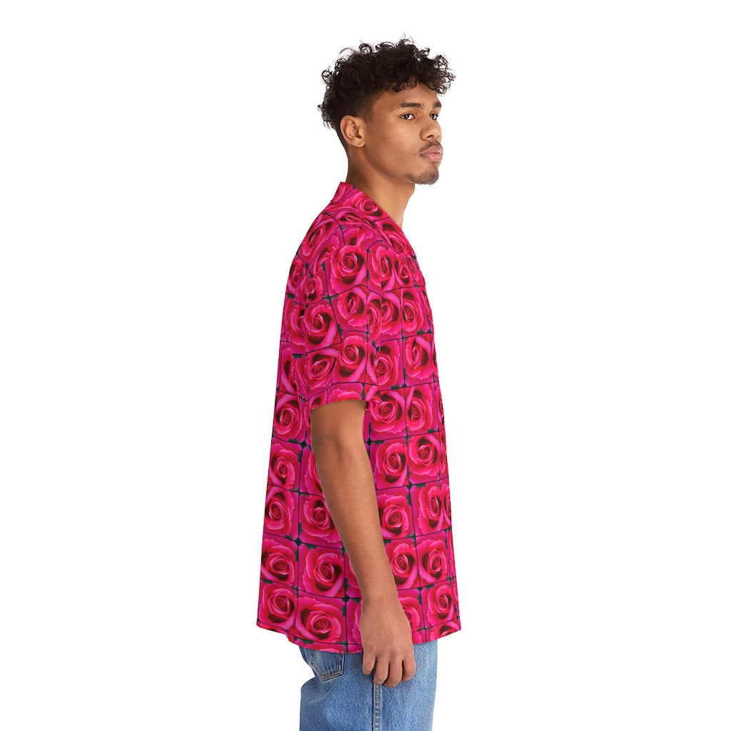 Rose Men's Hawaiian Shirt