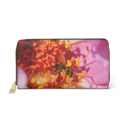 Rose Zipper Wallet