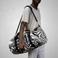 Black and White Duffel Bag