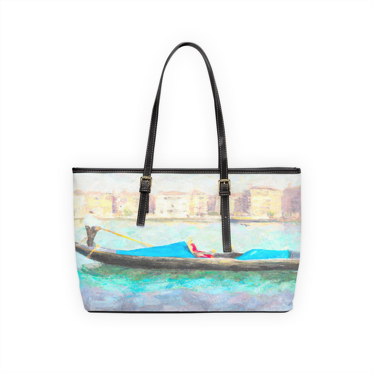 Renoir Gondola in Venice II Leather Shoulder Bag